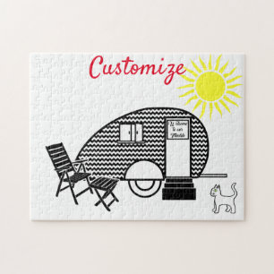 Tiny Teardrop Trailer Thunder_Cove Jigsaw Puzzle