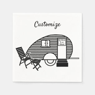 Tiny Teardrop Trailer Thunder_Cove Napkin