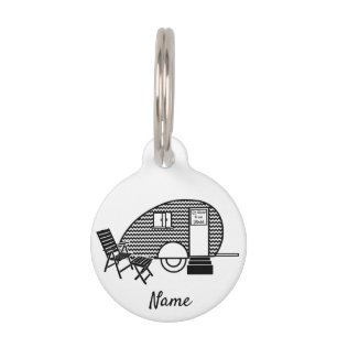 Tiny Teardrop Trailer Thunder_Cove Pet Tag
