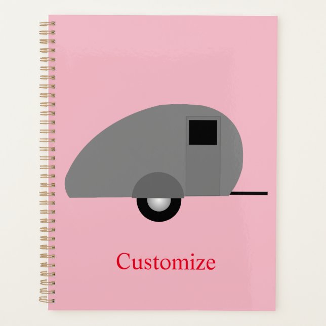 Tiny Teardrop Trailer Thunder_Cove Planner (Front)