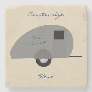 Tiny Teardrop Trailer Thunder_Cove Stone Coaster