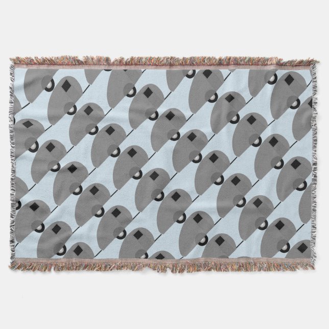 Tiny Teardrop Trailer Thunder_Cove Throw Blanket (Front)