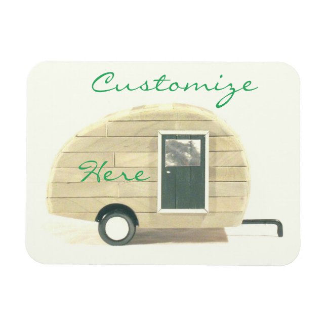 Tiny teardrop travel trailer Thunder_Cove Magnet (Horizontal)