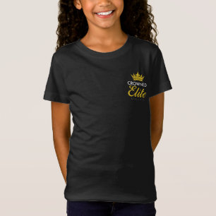 TINY TIARAS: Official 17-18 Logo on Black T-Shirt