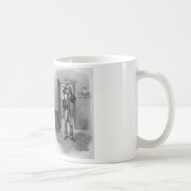 Tiny Tim and Bob Cratchit. Coffee Mug (Right)