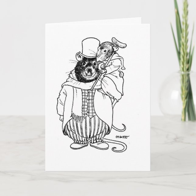 Tiny Tim & Bob Cratchett Holiday Card (Front)