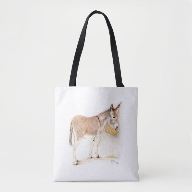Tiny Tim Donkey Tote Bag (Front)
