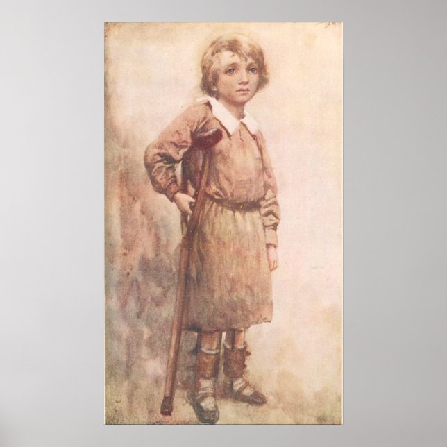 Tiny Tim...His active little crutch Poster (Front)