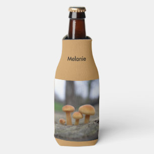 Tiny Toadstools Macro Personalised Bottle Cooler