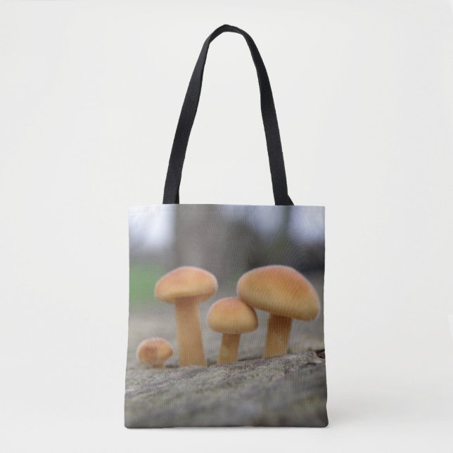 Tiny Toadstools Macro Tote Bag (Front)