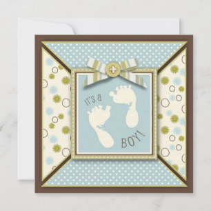 Tiny Toes Invitation Square