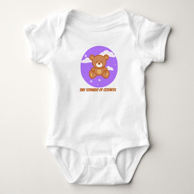 Tiny Tornado of Cuteness Baby Bodysuit (Front)