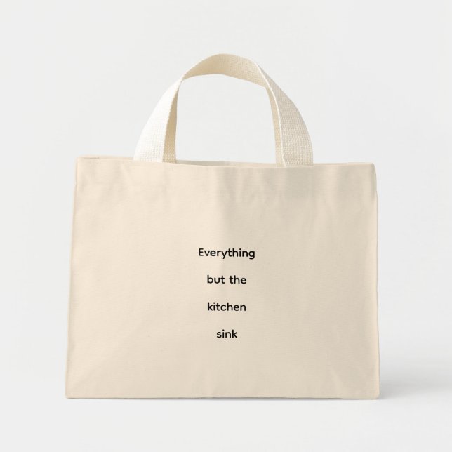 Tiny Tote Bag for your small items (Front)