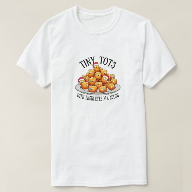 Tiny Tots Funny Christmas Men's Shirt (Design Front)