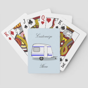 Tiny trailer gypsy caravan Thunder_Cove any color Playing Cards