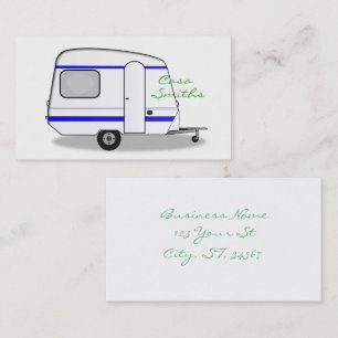 Tiny trailer gypsy caravan Thunder_Cove any colour Business Card
