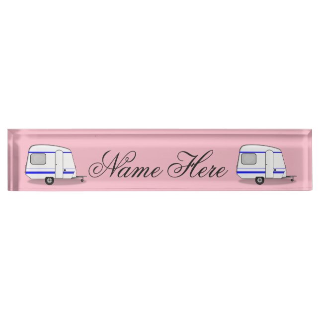 Tiny trailer gypsy caravan Thunder_Cove any colour Nameplate (Front)