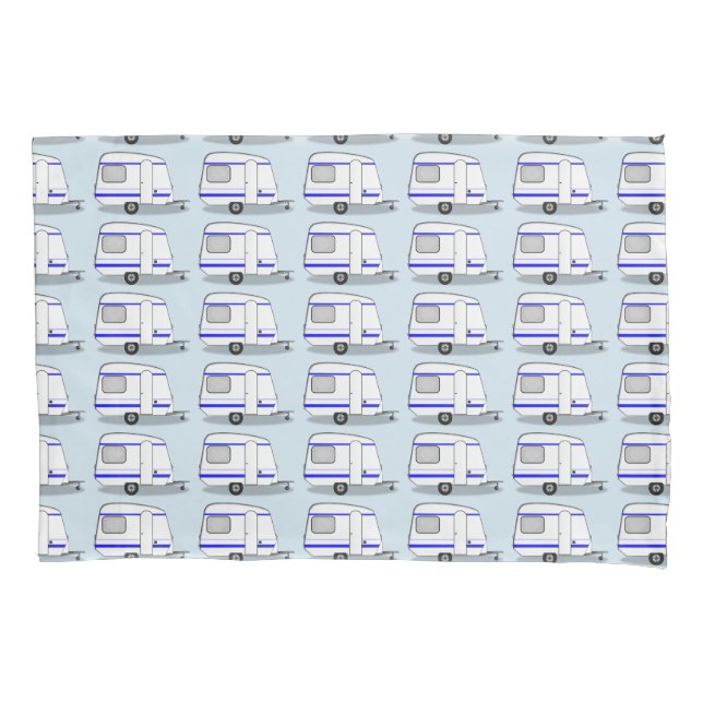 Tiny trailer gypsy caravan Thunder_Cove any colour Pillowcase (Front)