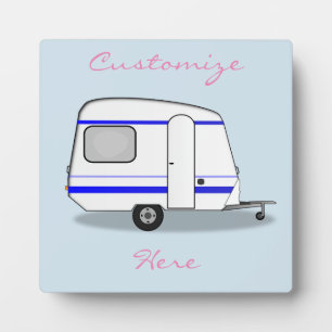 Tiny trailer gypsy caravan Thunder_Cove any colour Plaque