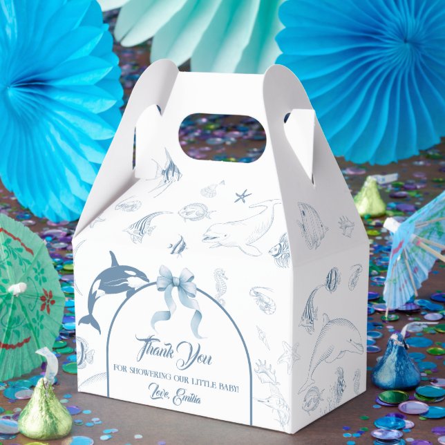 Tiny Treasures Ocean Baby Shower Favour Box (Party)