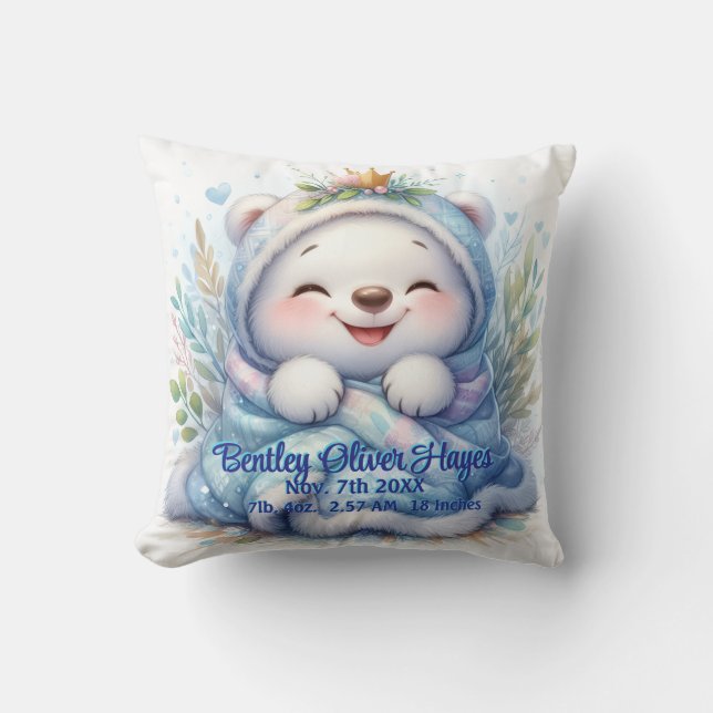 Tiny Treasures Personalized Keepsake Pillow (Front)