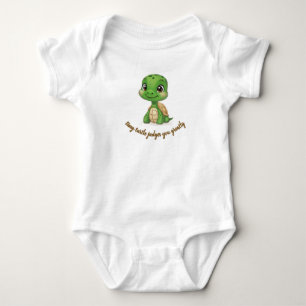 Tiny Turtle Judges You Baby Bodysuit