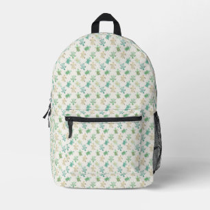 Tiny Turtle Parade Printed Backpack