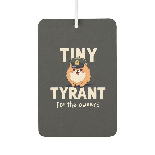 Tiny Tyrant Car Air Freshener (Front)