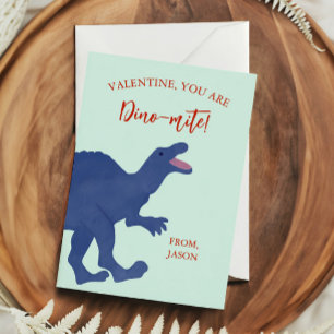Tiny Valentine, You're Dino-mite Dinosaur Card