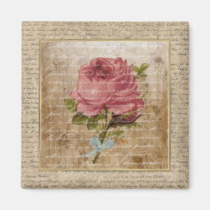 Tiny Vintage Floral Print 02 Magnet
