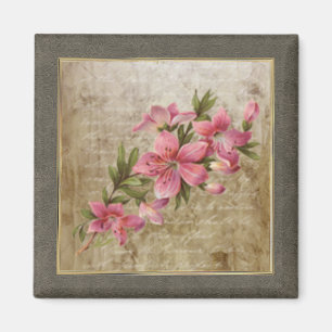Tiny Vintage Floral Print 03 Magnet