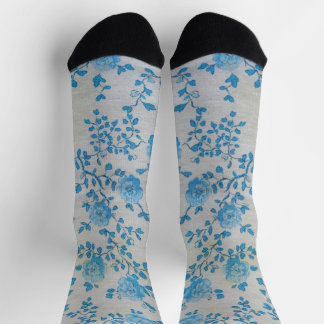 Tiny vintage flowers socks