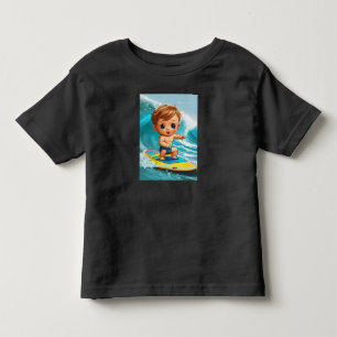 Tiny Wave Rider – Baby Surfer Vibes Toddler T-Shirt