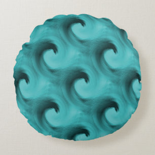 Tiny waves..... round cushion