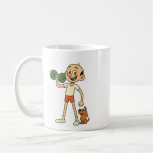 Tiny Weight. Big Spirit. Nino Cartoon Motivational Coffee Mug