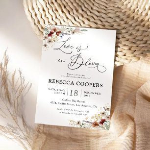 Tiny Wildflower Bridal Shower Invitation