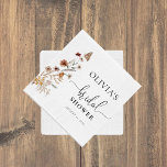 Tiny Wildflower Bridal Shower Paper Napkin<br><div class="desc">Tiny Wildflower Bridal Shower Paper Napkin. This stylish & elegant bridal shower features gorgeous hand-painted watercolor Tiny Wildflower. Find matching items in the Tiny Wildflower Collection.</div>