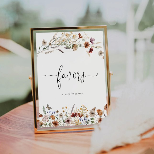 Tiny Wildflower Favours Sign (Creator Uploaded)