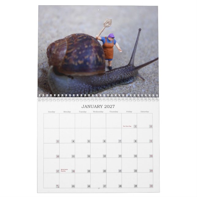 Tiny World Calendar (Jan 2027)