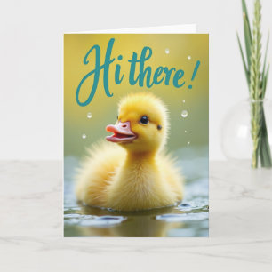 Tiny Yellow Bird Greeting Card
