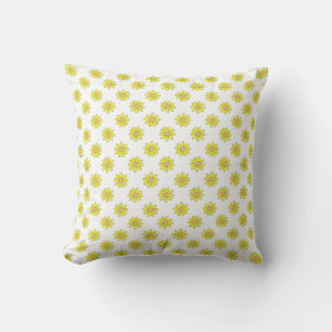 Tiny Yellow Flower Floral Pattern Cushion