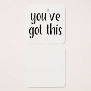 Tiny "you've got this" Typography Message Notes