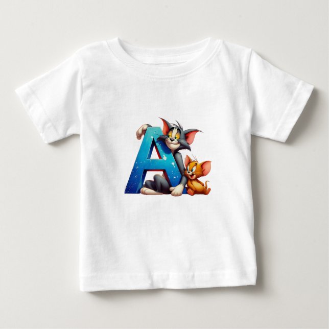 TinyToon Pals – Tom & Jerry Fun Baby Boy T-Shirt (Front)