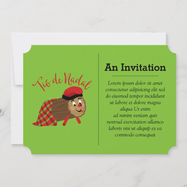 Tio De Nadal Invitation (Front)