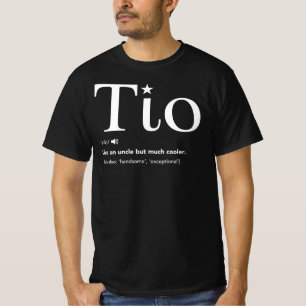 Tio Definition Funny Father's Day Gift For Spanish T-Shirt