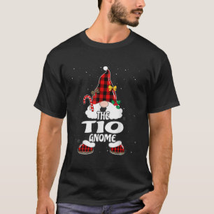 Tio Gnome Buffalo Plaid Matching Family Christmas T-Shirt