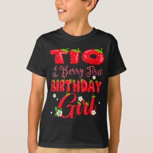 Tio of berry first birthday girl strawberry 1st T-Shirt