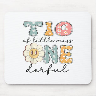 Tio Of Little Miss Onederful 1st Birthday Girl Dai Mouse Mat