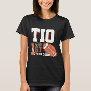 Tio Of The 1 Year Old Birthday Football 1st Year D T-Shirt