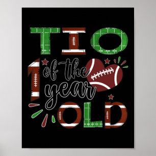 Tio Of The 1 Year Old Football 1st Year Down Birth Poster